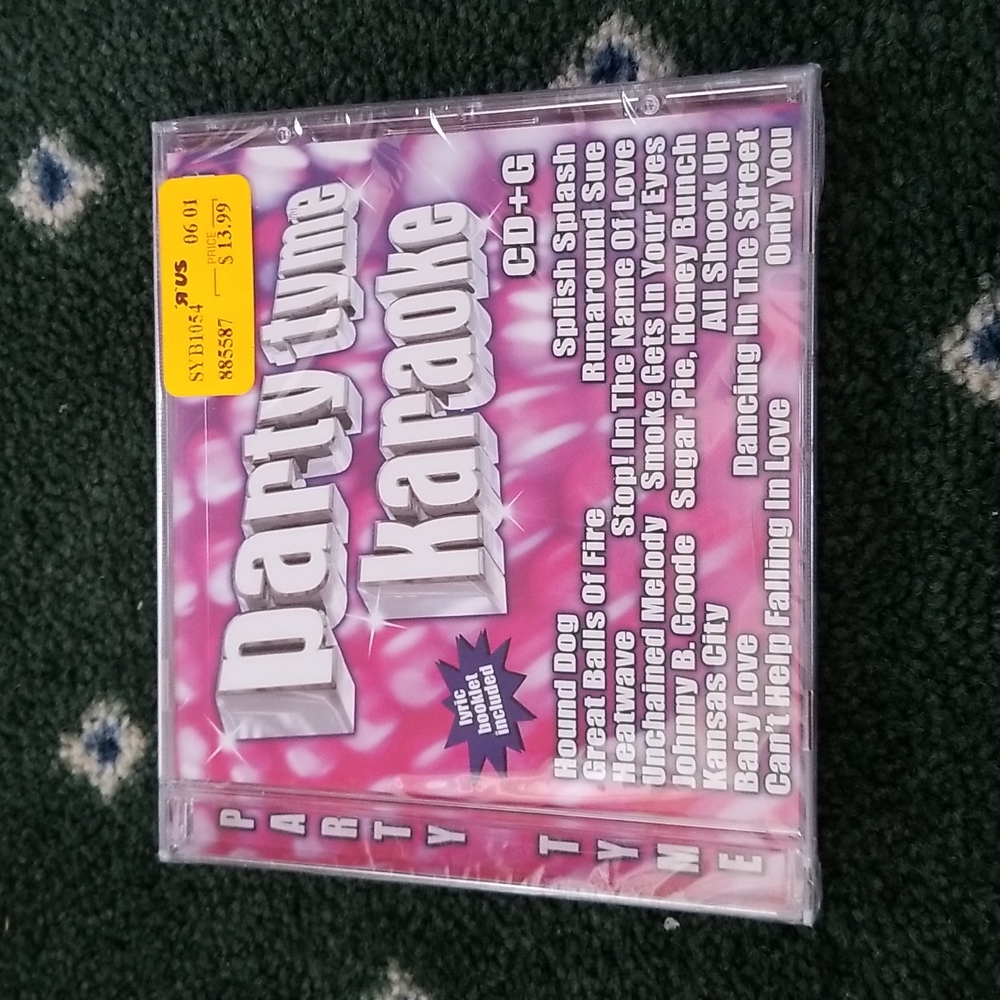Nwt! Party tyme karoake  CD sing along album